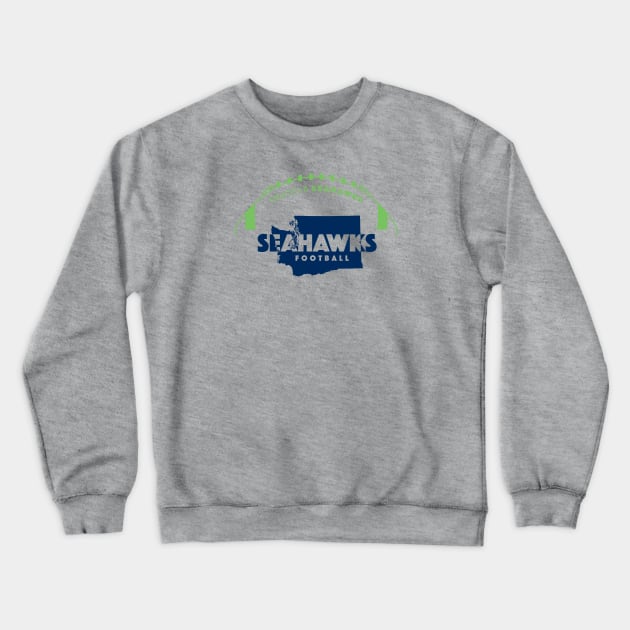 Seattle Seahawks Crewneck Sweatshirt by Crome Studio